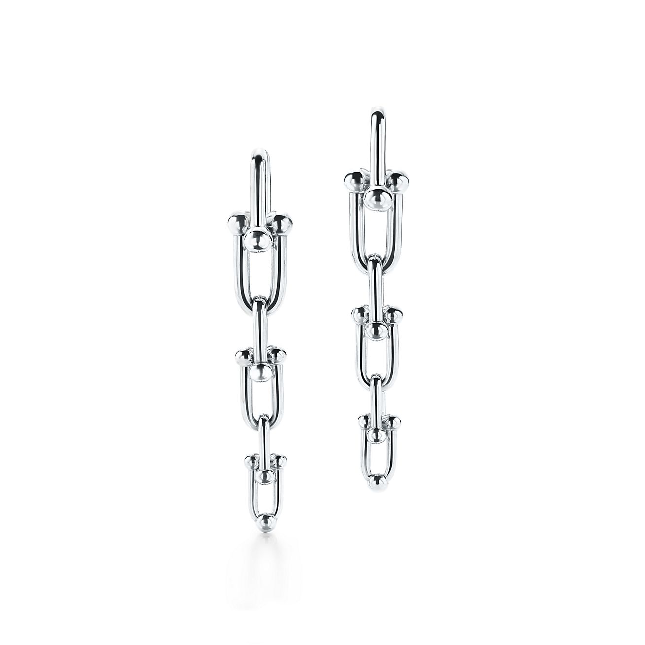 Tiffany HardWear Graduated Link 18K Gold Earrings