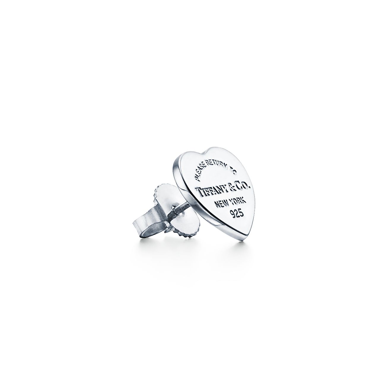Tiffany Return to Heart Tag Stud 18K Gold Earrings