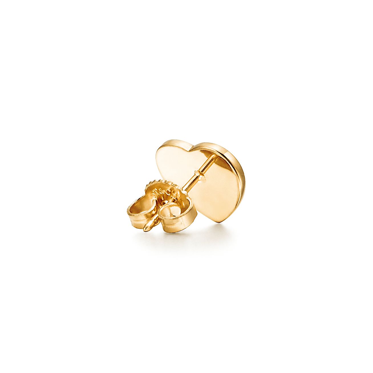 Tiffany Return to Heart Tag Stud 18K Gold Earrings