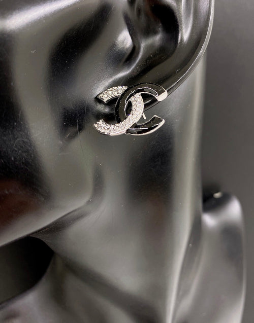 Chanel Black Diamonds 18K Gold Earrings