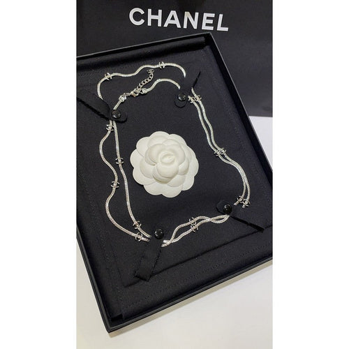 Chanel 24B Flowers Long 18K Gold Necklace
