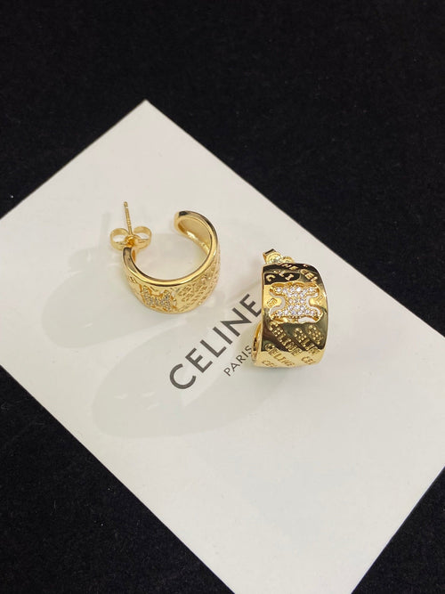 Celine Diamonds 18K Gold Earrings